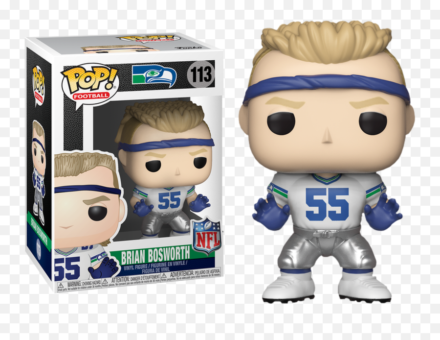 Nfl Legends - Brian Bosworth Seattle Seahawks Legends Pop Funko Pop Troy Aikman Png,Seahawks Png