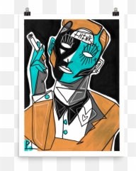 The Thinker Print Parker Turner - Illustration Png,The Thinker Png