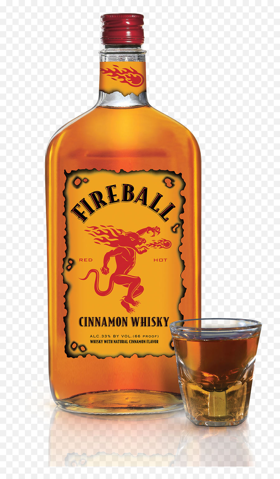 Fireball Cinnamon Whisky Tastes Like Heaven Burns - Fireball Cinnamon Whisky Png,Glass Transparent Background