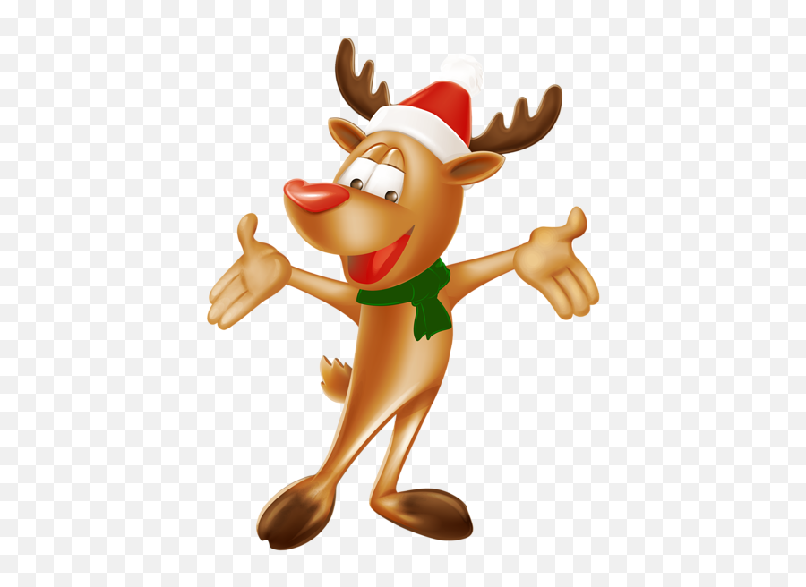 Christmas Deer Png Clip Art Image - Christmas Deer Png Clipart,Deer Transparent Background