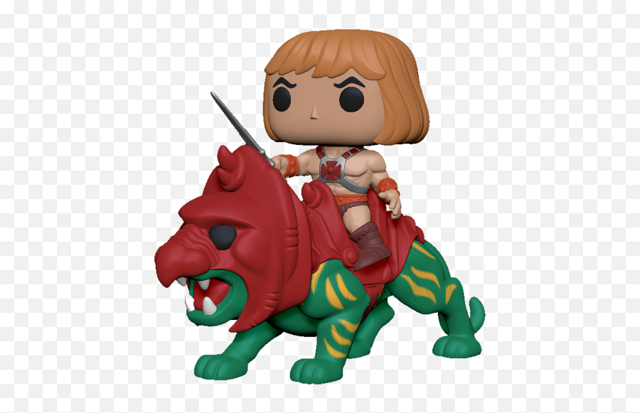 Masters Of The Universe - Heman On Battle Cat Pop Rides Vinyl Figure Funko Pop He Man Battle Cat Png,He Man Png