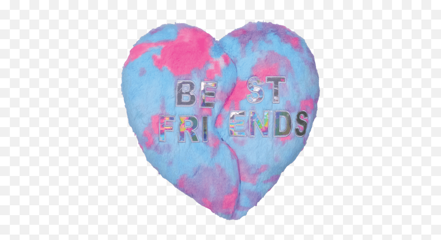 Download Heart Bff Furry Pillow - Bff Pillow Full Size Png Best Friend Love Heart Pillow,Bff Png