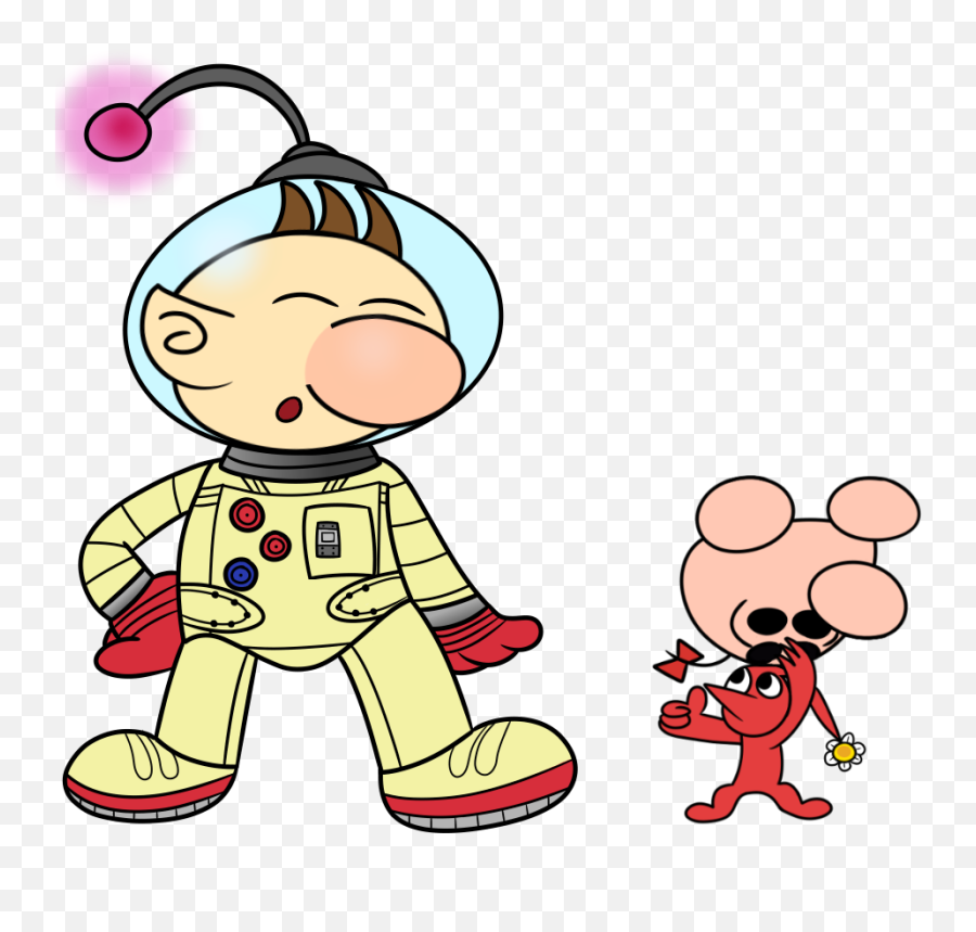 William - Olimar And Mr Saturn Png,Pikmin Png