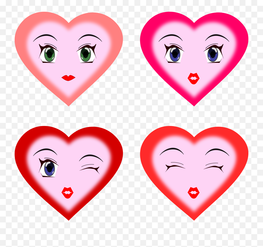 Cartoon Heart Png - Heart Faces Clip Art Cartoon Hearts Heart Smiley Faces Clip Art,Heart Cartoon Png