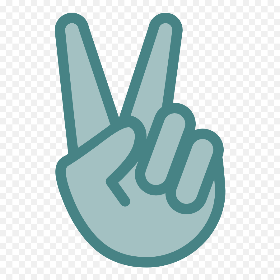 Peace Sign Hand Graphic - Cool Hand Signs Png,Peace Sign Emoji Png