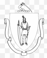 Free Photo Banner Arrow Traditional Indian Bow Coat Of Arms - State Mass Seal png