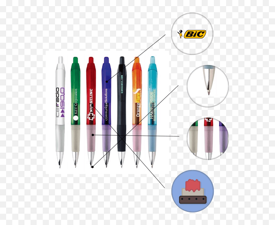 Promotional Bic Intensity Clic - Marking Tool Png,Bic Pen Logo