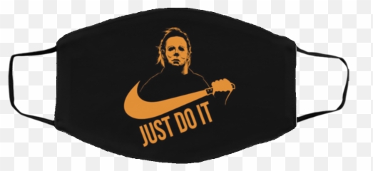 Halloween Michael Myers Just Do It Face - Valentino Rossi Mask png