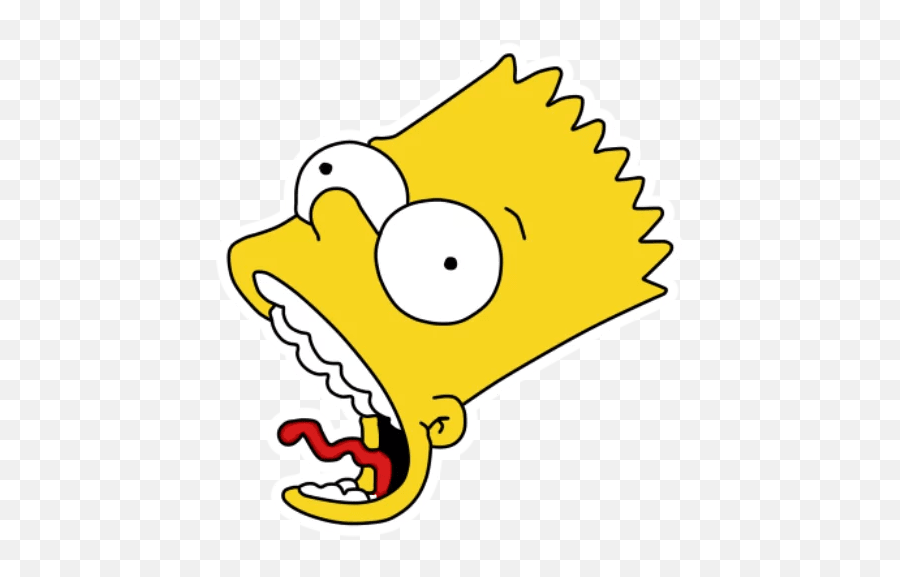 Bart Simpsonu201d Stickers Set For Telegram - Bart Simpson Strangled Face Png,Bart Simpson Png