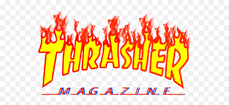 Thrasher Flame Greeting Card - Cool Thrasher Png,Thrasher Logo Font