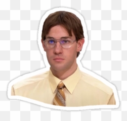 Red Bubble Stickers - Office Jim Stickers Png,Dwight Schrute Transparent