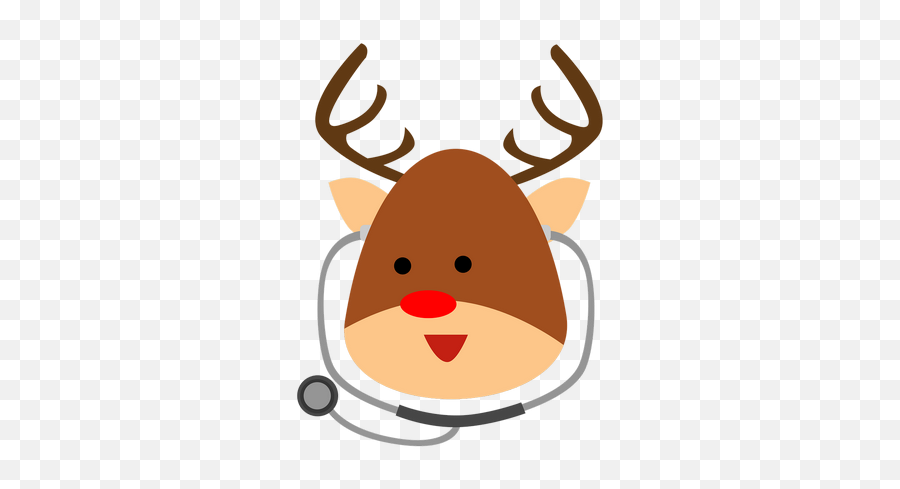 Reindeer Doctor Animal Antlers - Healthcare Holidays Png,Reindeer Antlers Transparent