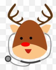 Reindeer Doctor Animal Antlers - Healthcare Holidays Png,Reindeer Antlers Transparent
