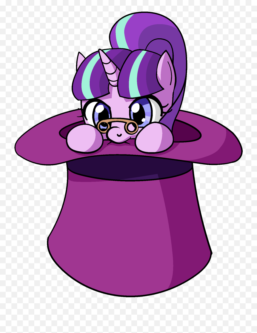 Pink Clipart Top Hat Transparent Free - My Little Pony Hiding Png,Top Hat Transparent