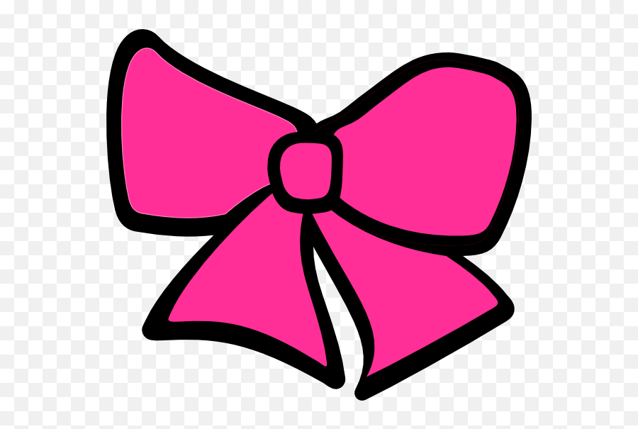 Bow Icon - Pink Bow Tie Clipart Hd Png Download Original Hair Bow Cartoon,Pink Clip Art Icon