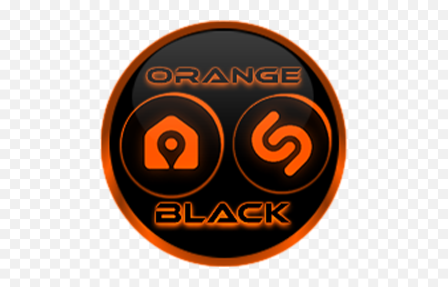 Flat Black And Orange Icon Pack Free - Apps On Google Play Language Png,Orange Is The New Black Folder Icon