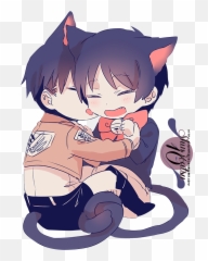 Anime - Neko Levi Ackerman Cute png