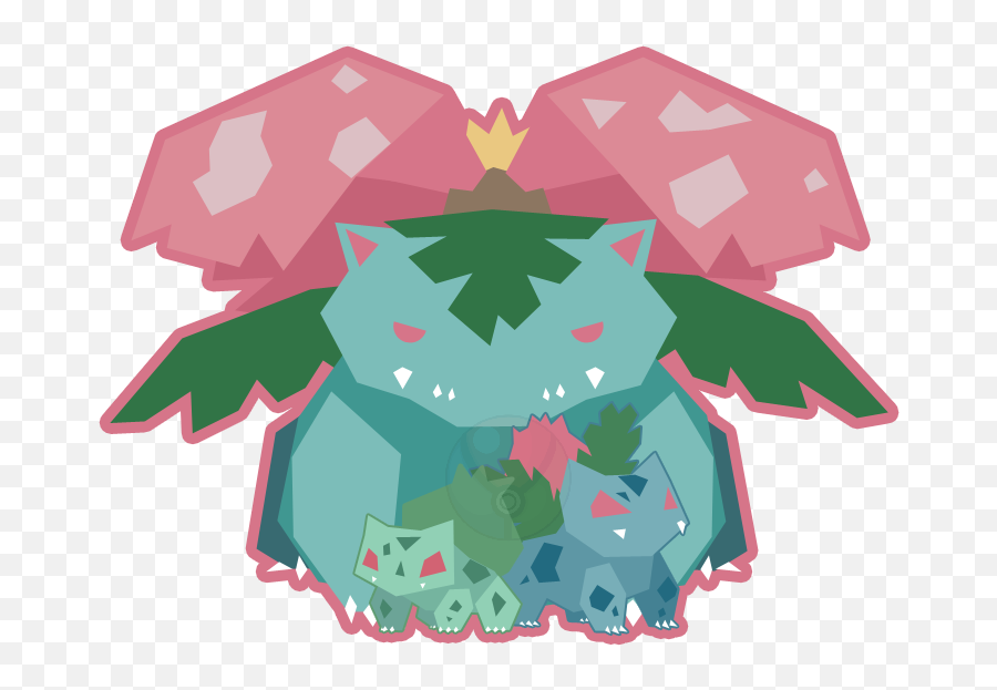 Bulbasaur U0026 Evo Vectors - Album On Imgur Illustration Png,Venusaur Png