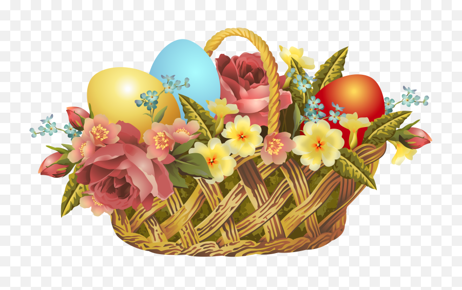 Banner Black And White Stock Basket - Happy Easter Basket Clipart Png,Easter Basket Transparent