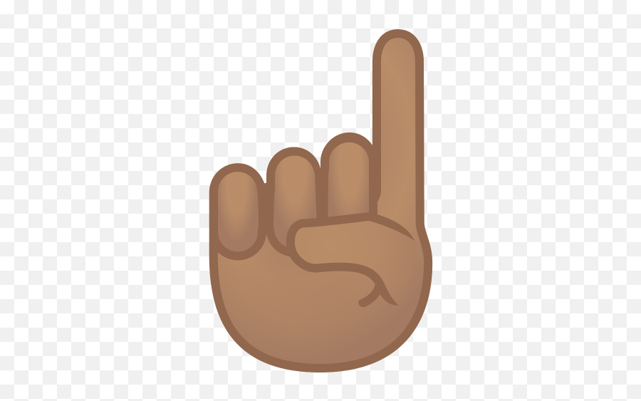 Index Pointing Up Medium Skin Tone Icon Noto Emoji People - Brown Pointing Finger Emoji Png,Pointer Finger Icon