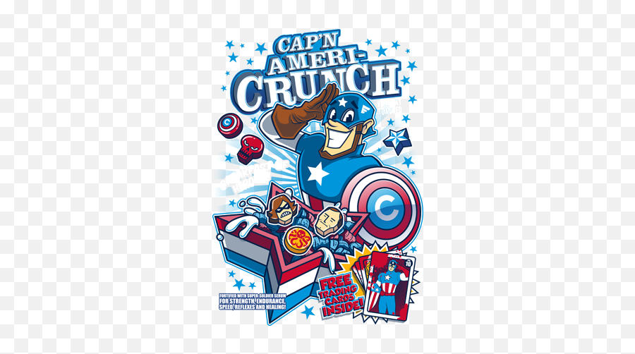 Download Capn Ameri Crunch T Shirt - Cap N Ameri Crunch Png,Steve Rogers Png
