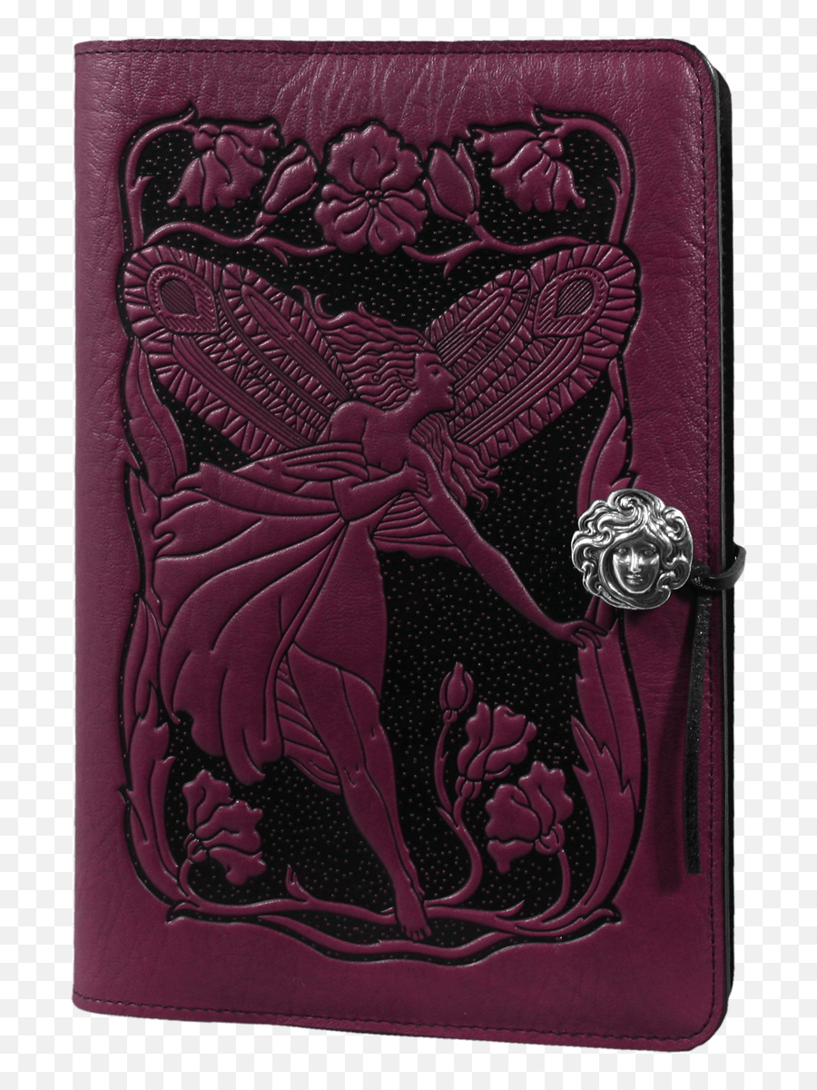 Oberon Design Leather Refillable Journal Cover Flower Fairy - Fairy Png,Faerie Icon