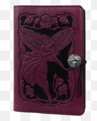 Oberon Design Leather Refillable Journal Cover Flower Fairy - png