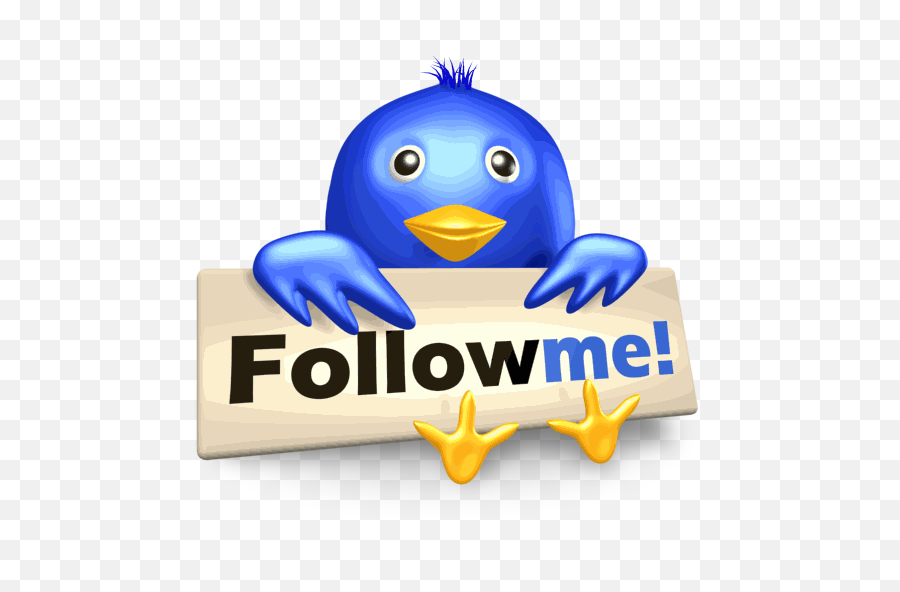 Bird Follow Me Social Media Symbol - Follow Me Logo Png,Me Png