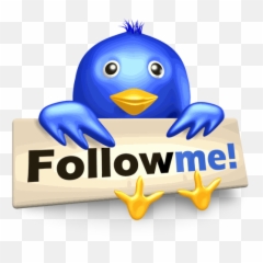 Bird Follow Me Social Media Symbol - Follow Me Logo Png,Me Png