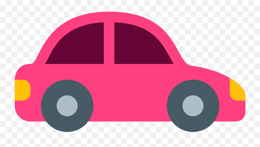 Pink Clipart Car Seat - Pink Transparent Car Emoji Png,Pink Car Png