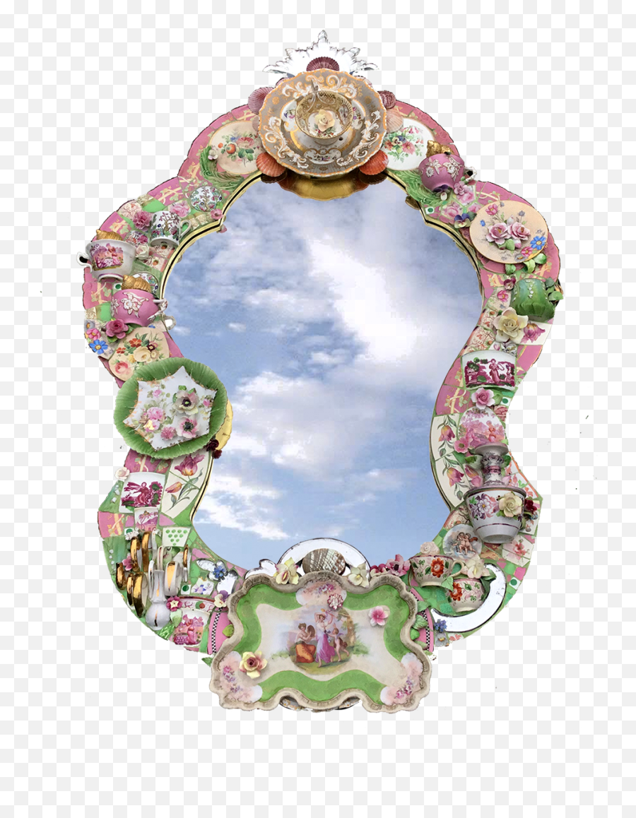 Polkadot - A Fancy Extravagent Mirror Frame By Candace Soul Building Gold Coast Png,Fancy Circle Png