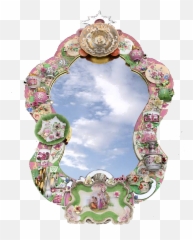 Polkadot - Fancy Extravagent Mirror Frame by Candace Soul Building Gold Coast png