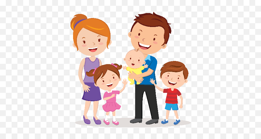 Happy Family Cartoon Clipart Png Image - Transparent Background Happy Family  Clipart Png,Family Clipart Png - free transparent png images 