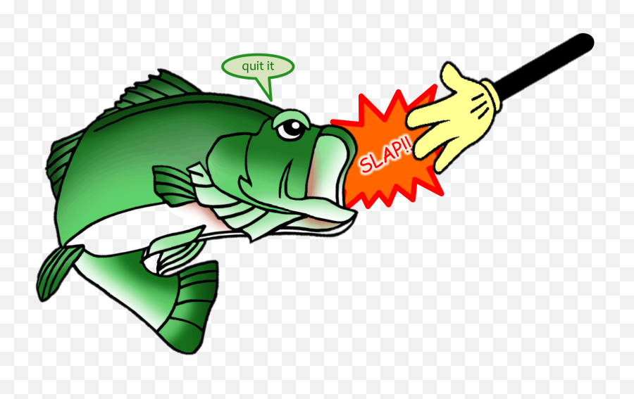 Slap The Bass Fish Transparent - Someone Slapping A Fish Png,Bass Fish Png