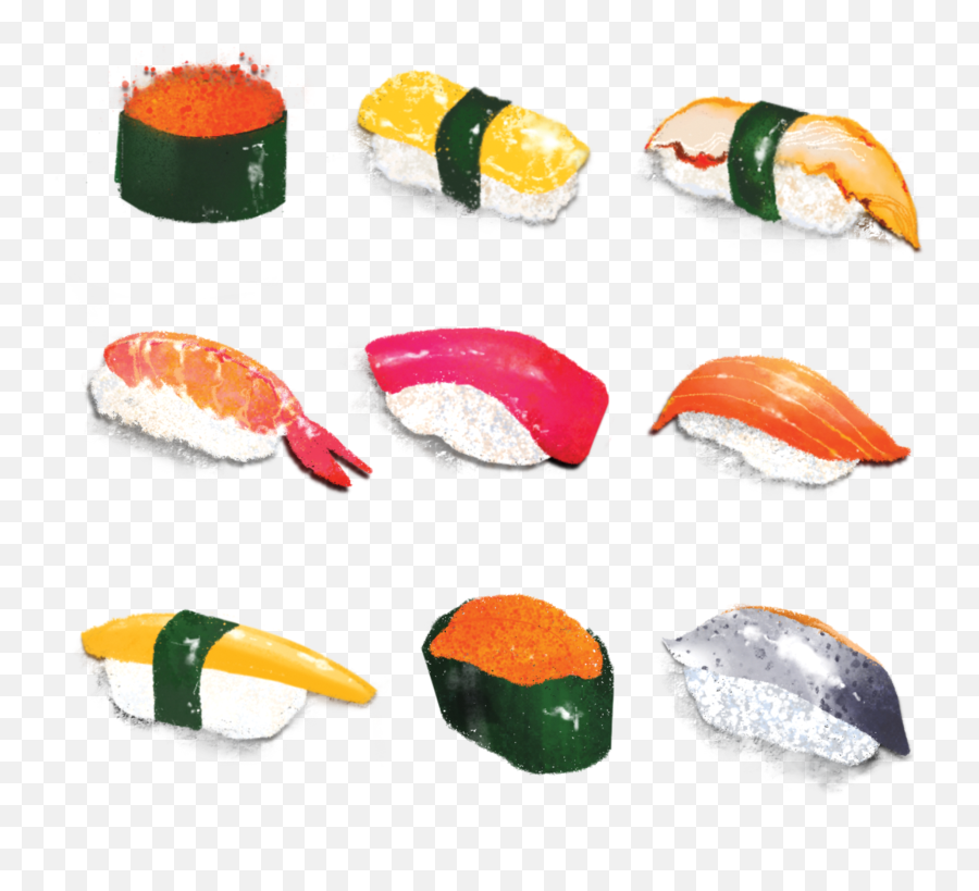 Sushi Platter - Fish Png,Sushi Transparent