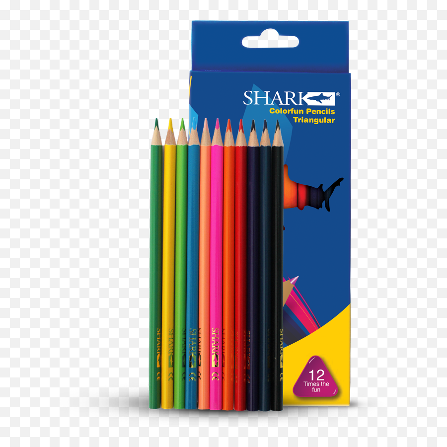 Colored Pencils - Shark Stationery Statistical Graphics Png,Colored Pencil Png