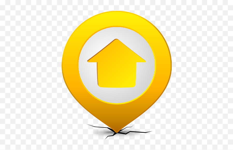 Location Map Pin Home Yellow Svgvectorpublic Domain - Circle Png,Location Pin Png