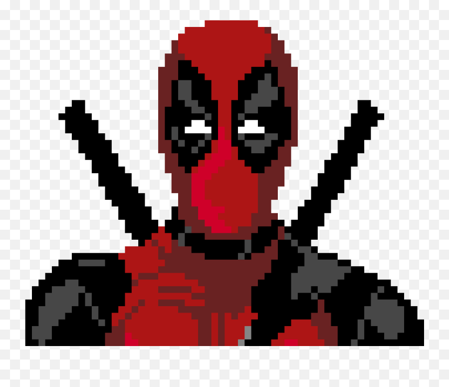 Deadpool - Deadpool Logo Pixel Art Full Size Png Download Deadpool Pixel Art Marvel,Deadpool Logo Png