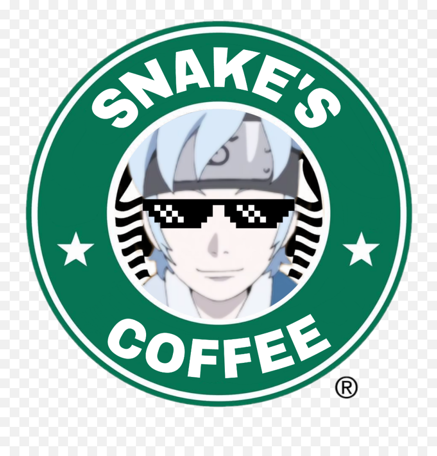 Snake Mitsuki Orochimaru Logo Naruto Boruto Starbucks - Logo Starbucks Png,Starbucks Logo Png