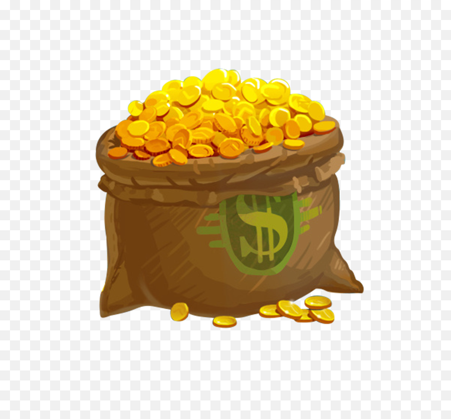 Gold Coins Fall Out Of Bag Png Image Free Download Searchpngcom - Bag Of Gold Png,Gold Coins Png