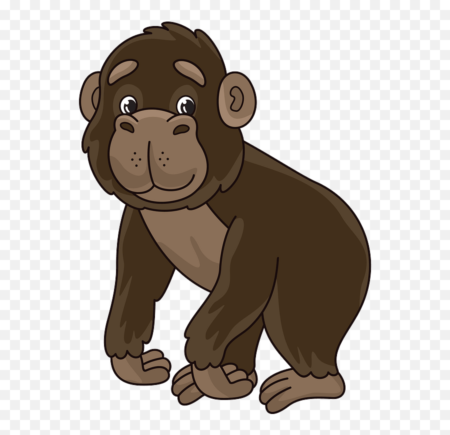 Download Gorilla Clipart - Cartoon Hd Png Download Uokplrs Portable Network Graphics,Gorilla Png