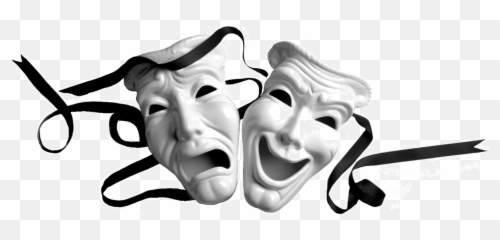 Mask Clipart Sad - Happy And Face 1600x661 Png