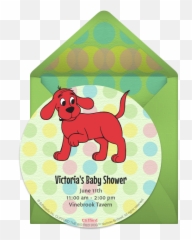 Digital Clifford Invitations Customize Online - Cartoon Png,Clifford Png