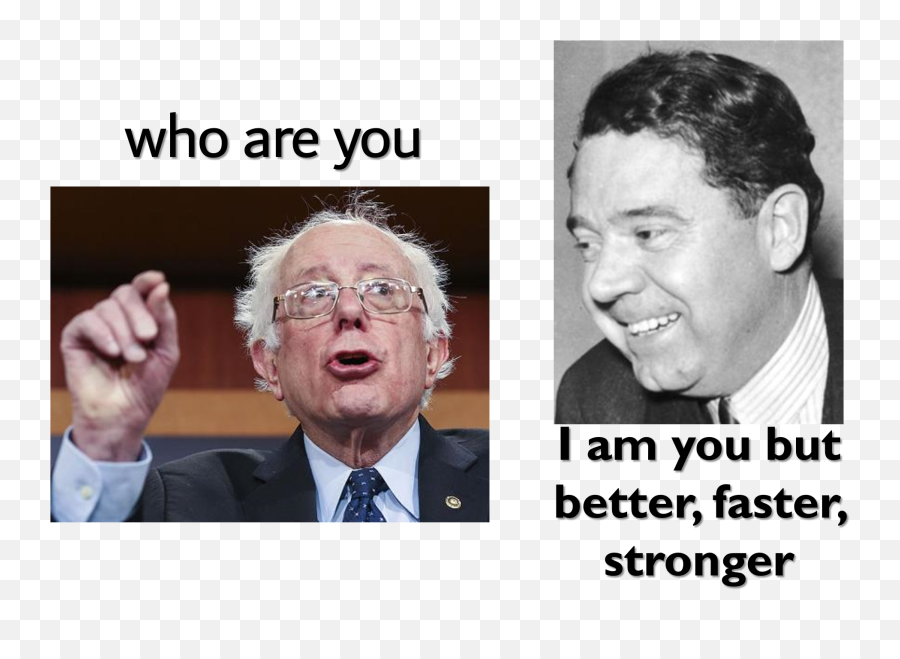 Download Bernie Meets Huey Png - Senior Citizen,Bernie Png