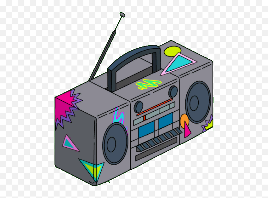 Boom Box - Transparent Background Boombox Clipart Png,Boombox Png ...