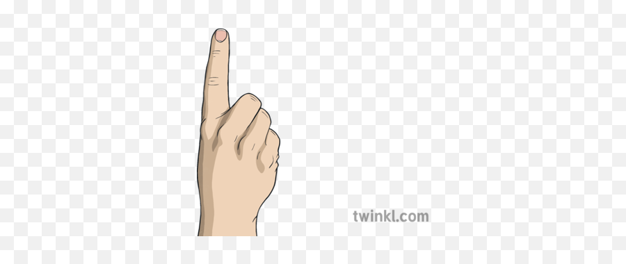 Hand Pointing Finger Gesture Ks2 Illustration - Twinkl Sign Language Png,Hand Pointing Png
