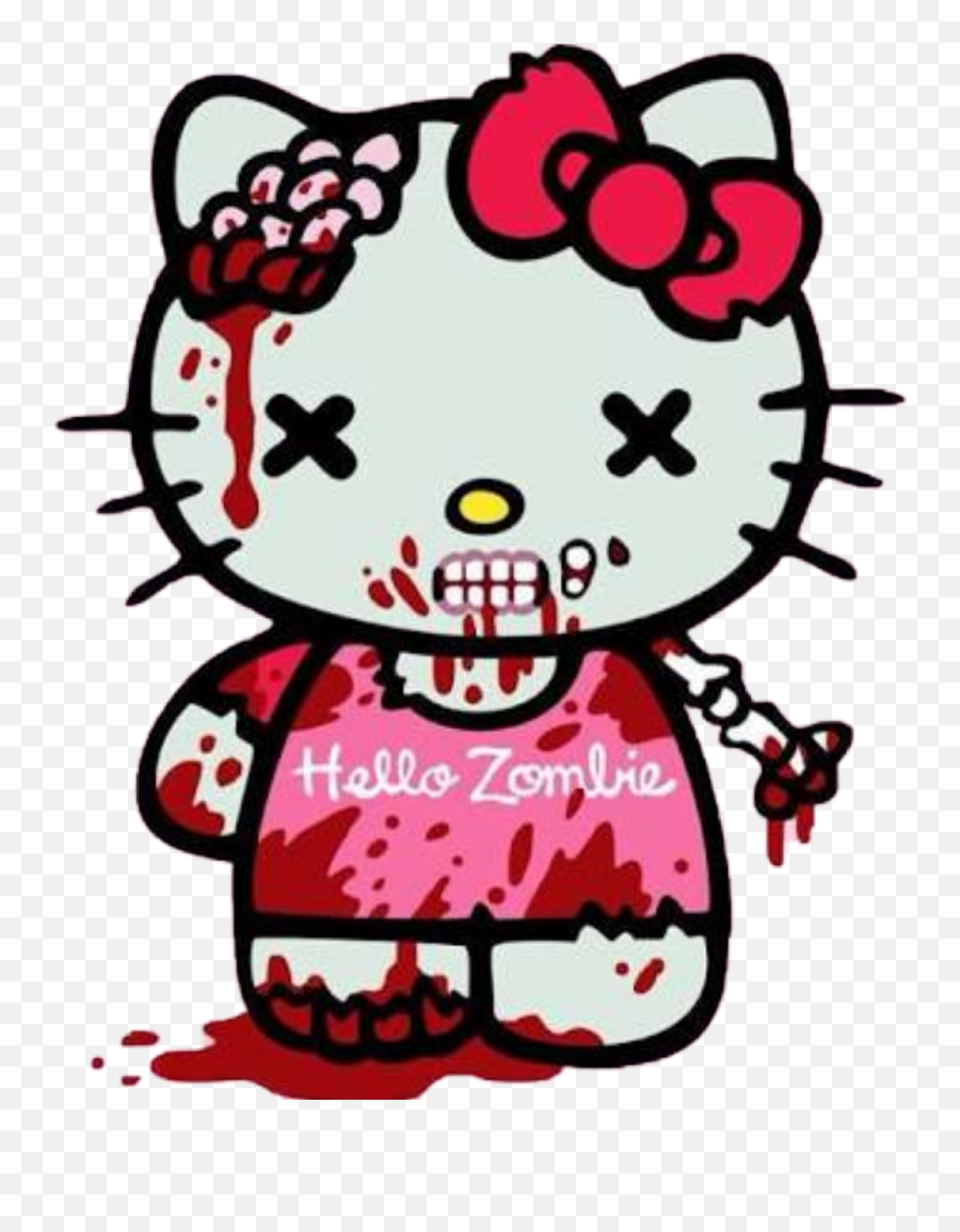 Zombie Clipart Hello Kitty - Hello Kitty Love You Hello Kitty Zombie Png,Hello Kitty Png