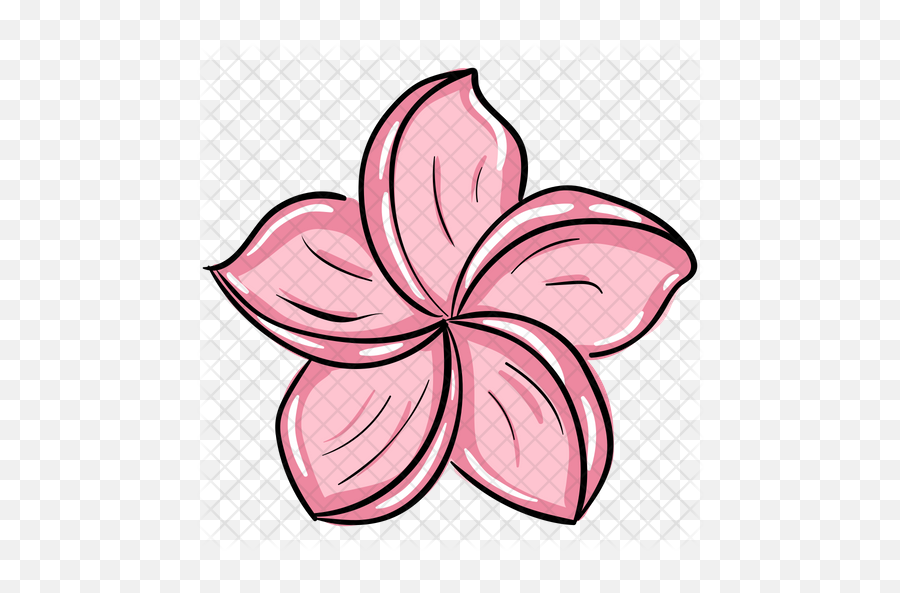 Hawaiian Flower Icon Of Doodle Style - Hawaiian Flower Folder Icon Png,Hawaiian Png