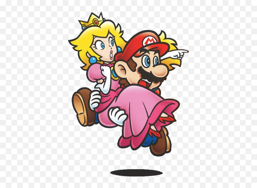 Mario Peach - Mario Y Peach Super Mario Art Png,Princess Peach Png