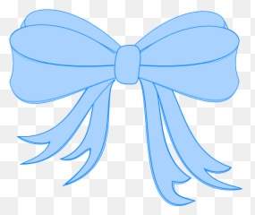 Download Baby Blue Ribbon Png Image - Baby Blue Bow Clipart,Blue Ribbon Png
